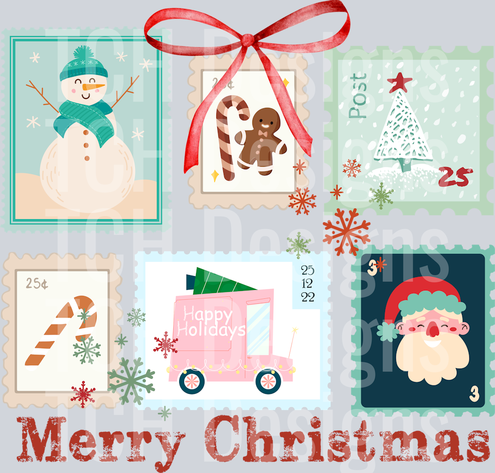 MERRY CHRISTMAS STAMPS