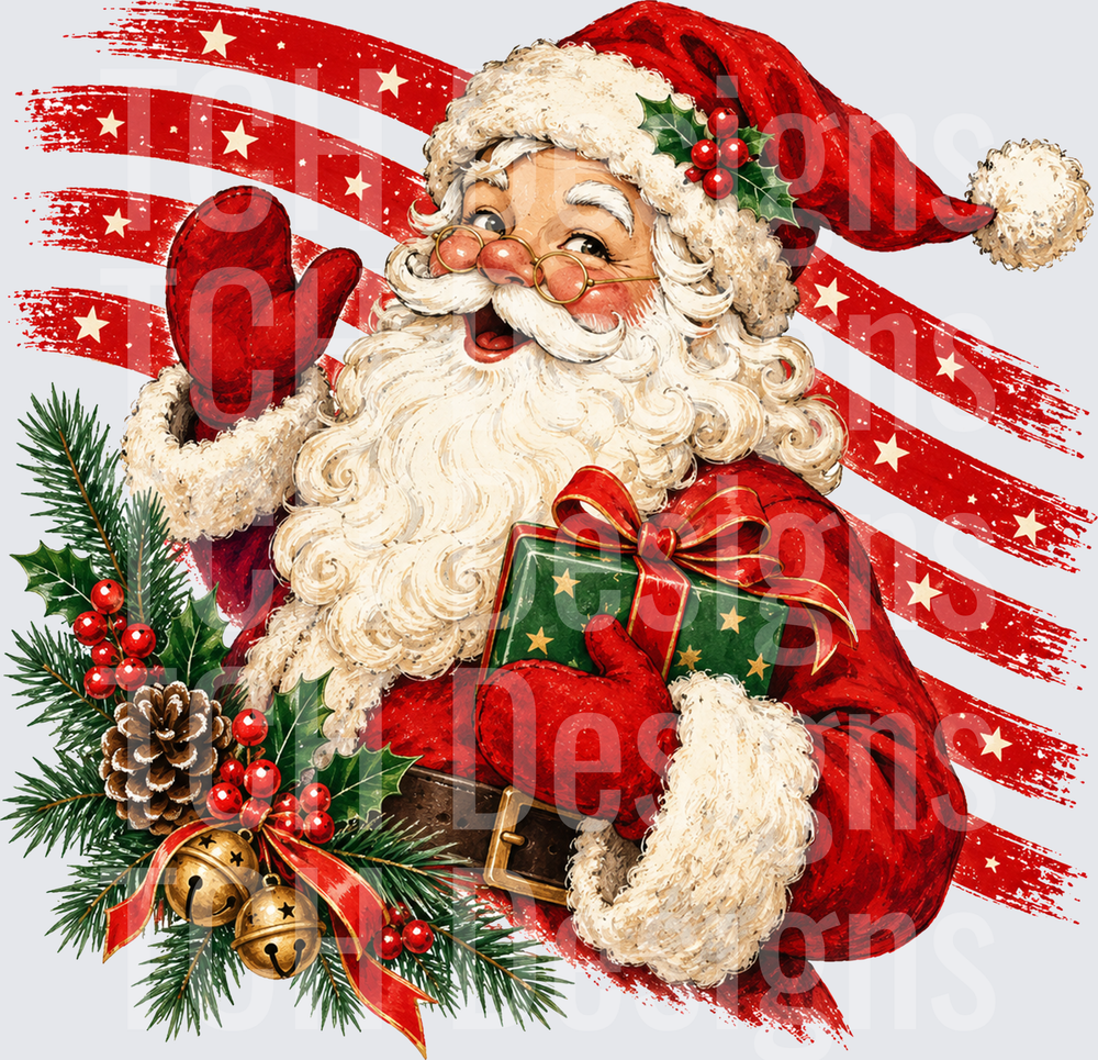 Striped Santa Claus