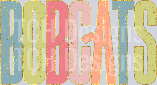 Bobcats_Colorful_Distressed_Metallic_Gold