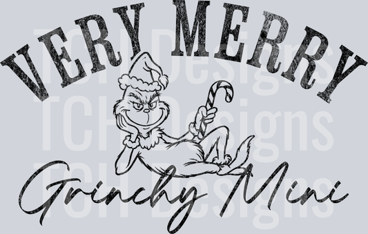 Very merry Grinchy Mini black