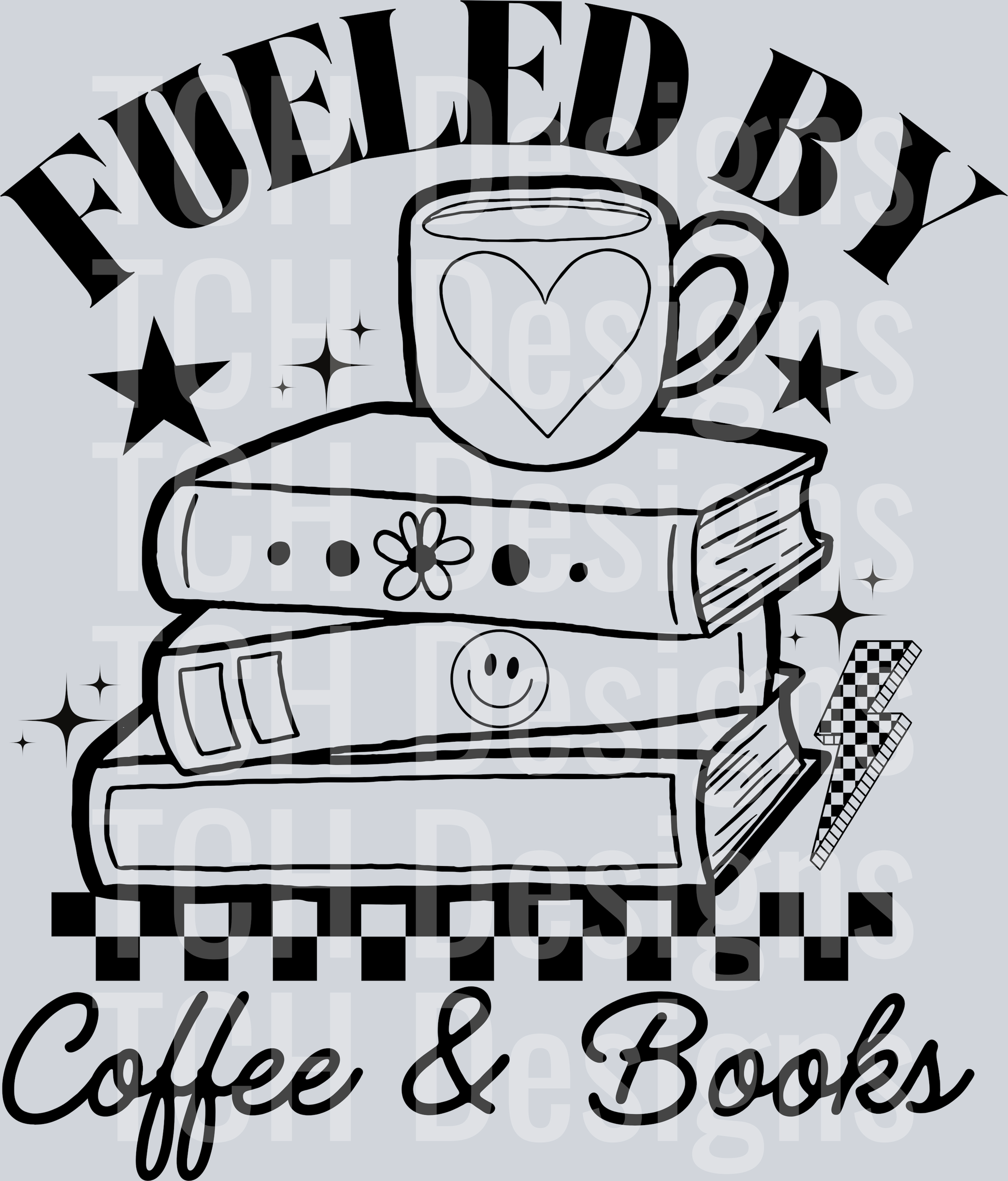 FUELED BY COFFEE AND BOOKS