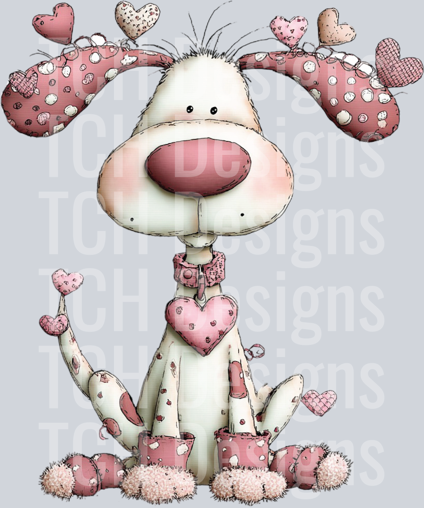 Whimsical Valentine Bunny Clipart (2)