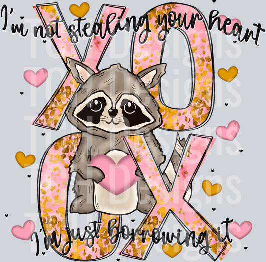 Valentine raccoon  words