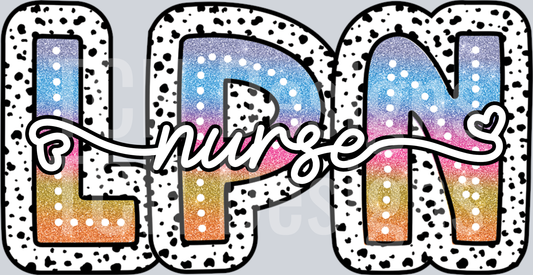 LPN-TIE DYE DOTTIE NAMES