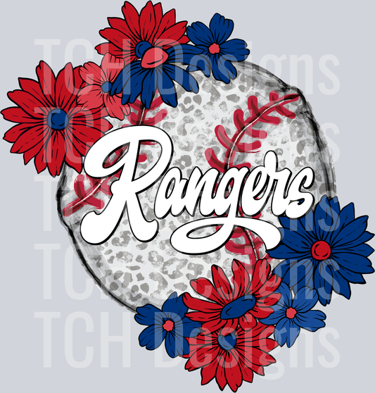 RangersFloralBaseball