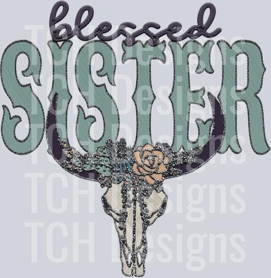 blessed blingy bull SISTER HWDS