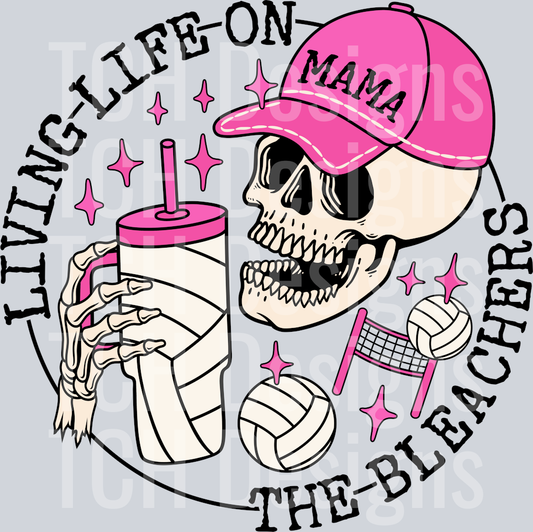 bleachers-volleyball-tumbler-mama-pink