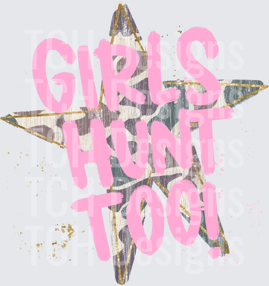 Girls Hunt Too Pink Camo