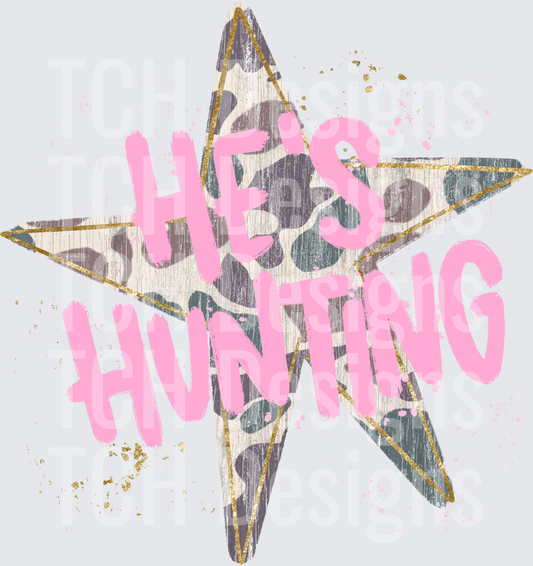 He's Hunting Camo Star