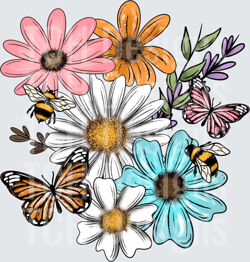 Florals_Bees_And_Butterflies