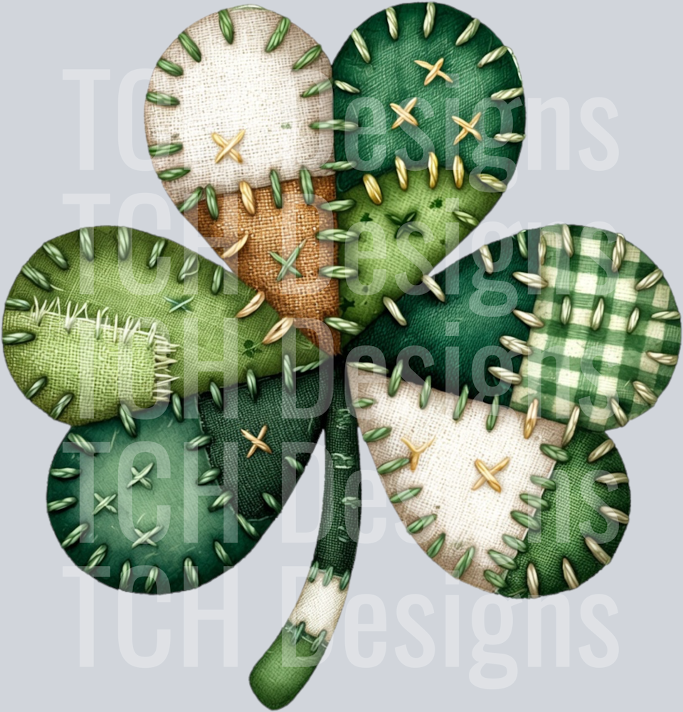 Patchwork Saint Patrick Day Shamrock