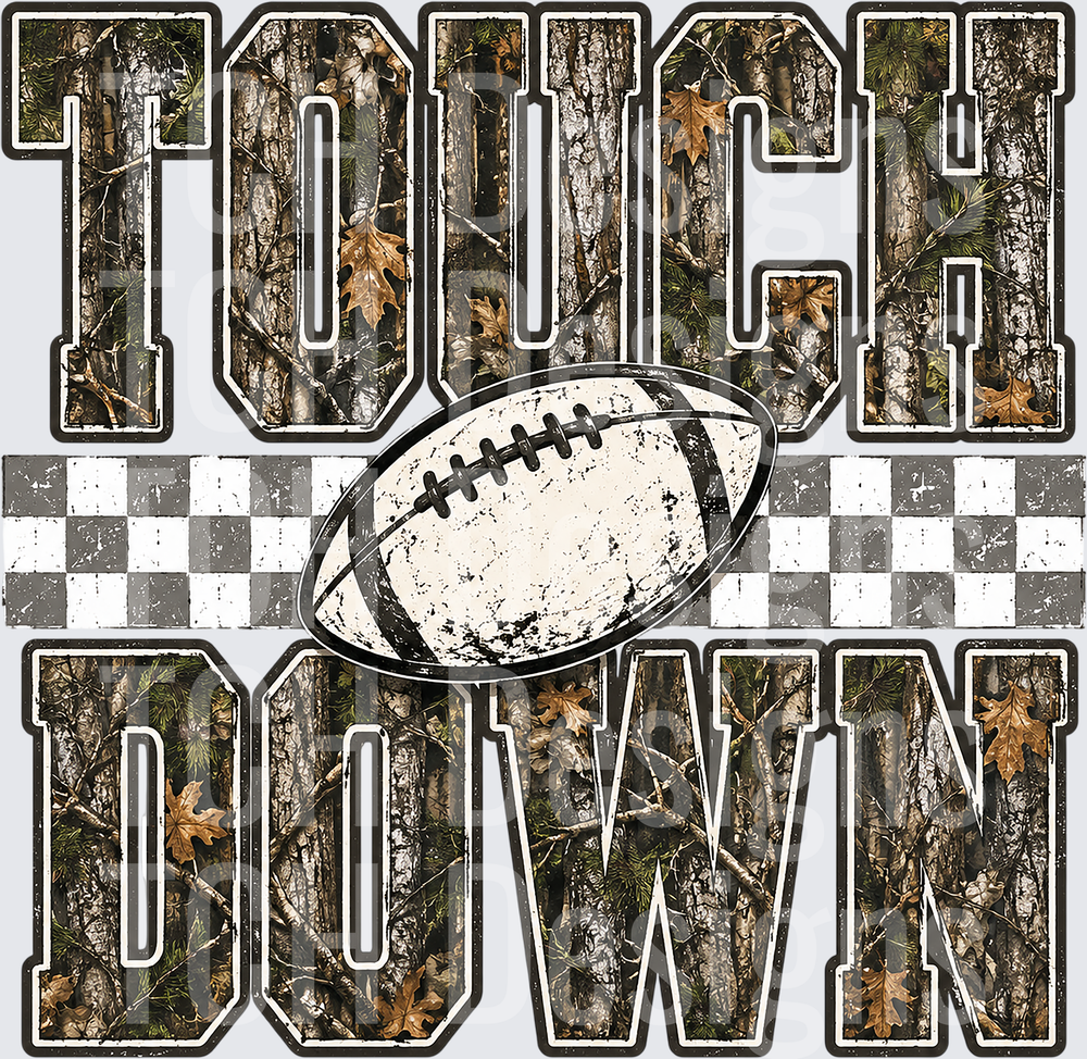 Camo Touchdown Football