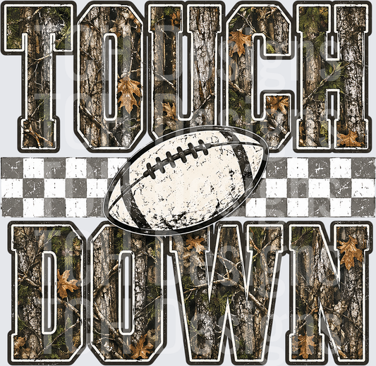 Camo Touchdown Football