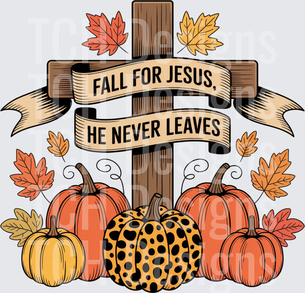 Fall For Jesus He Never Leaves