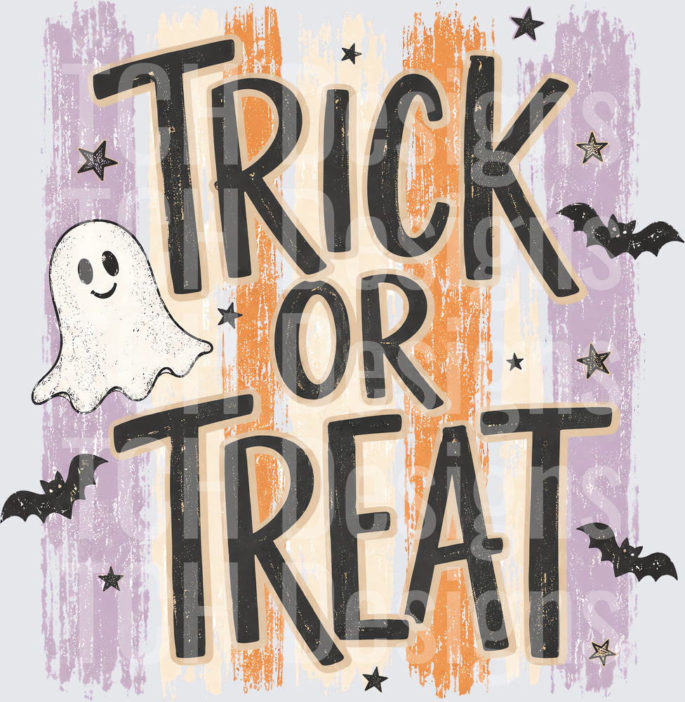 Striped Trick or Treat light