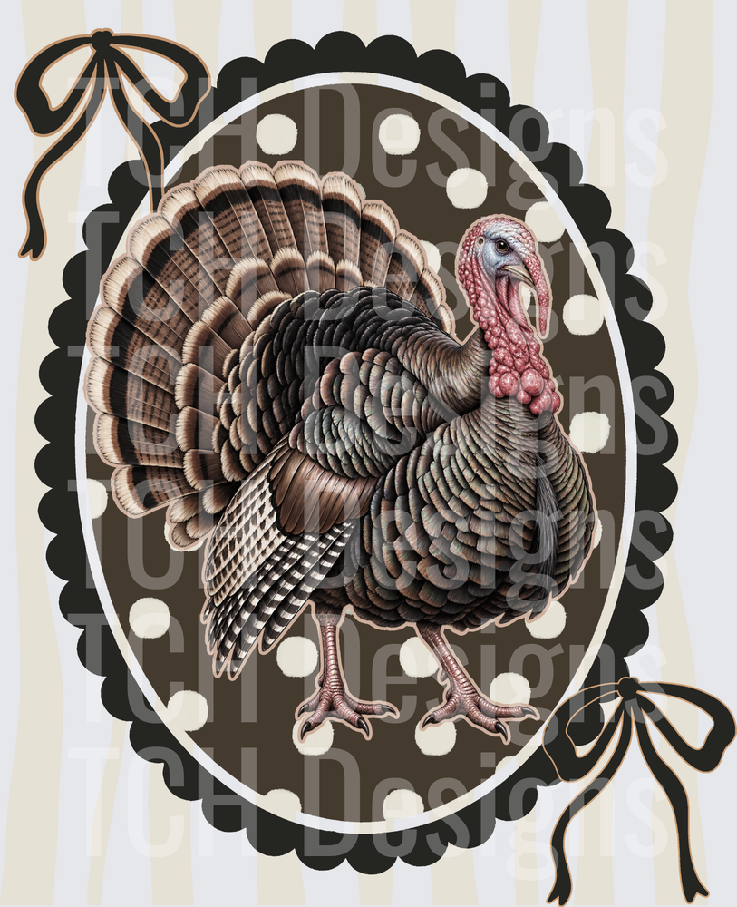turkey polka dot
