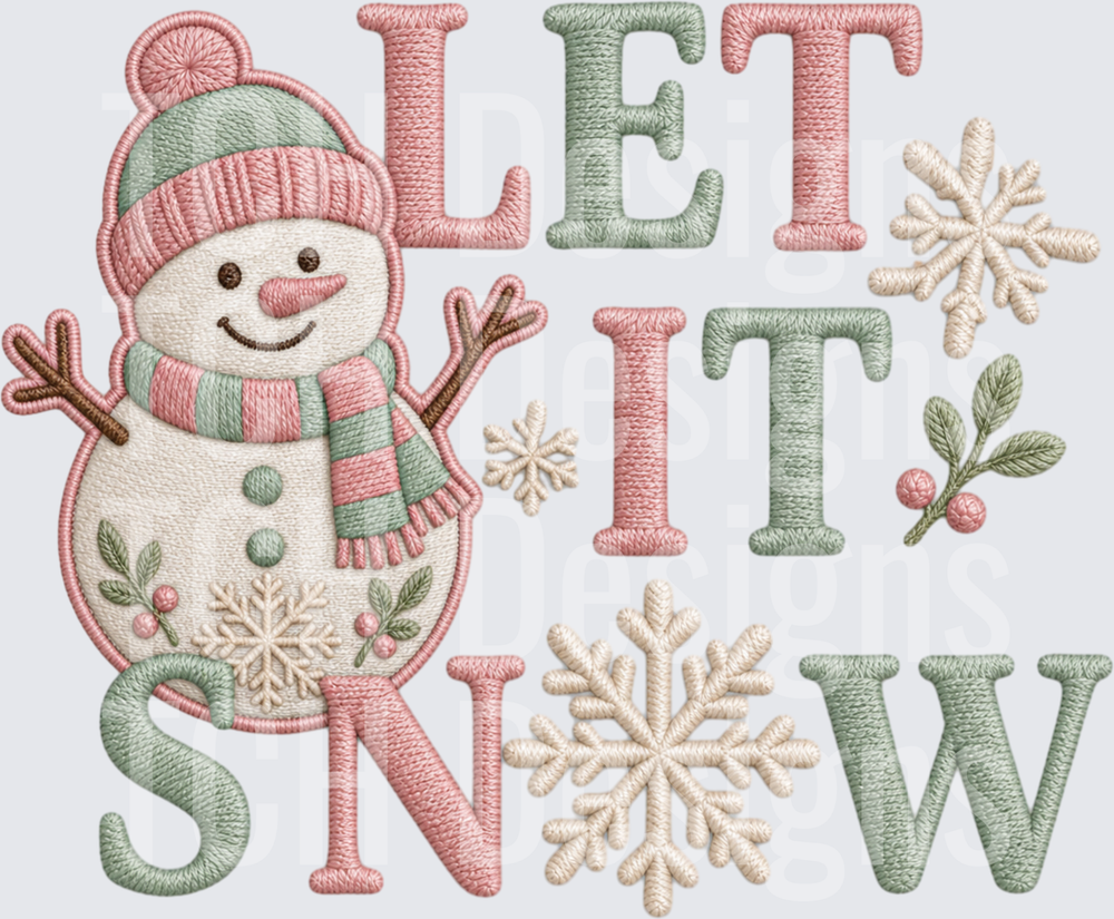 Let It Snow Pastel