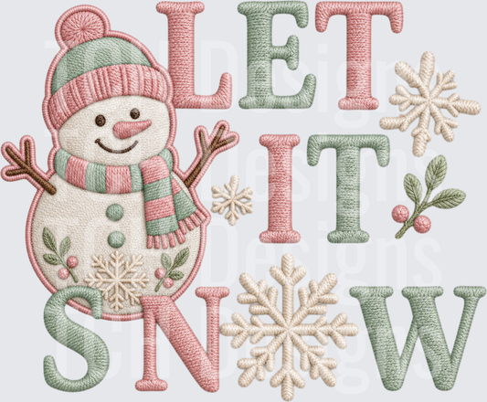 Let It Snow Pastel