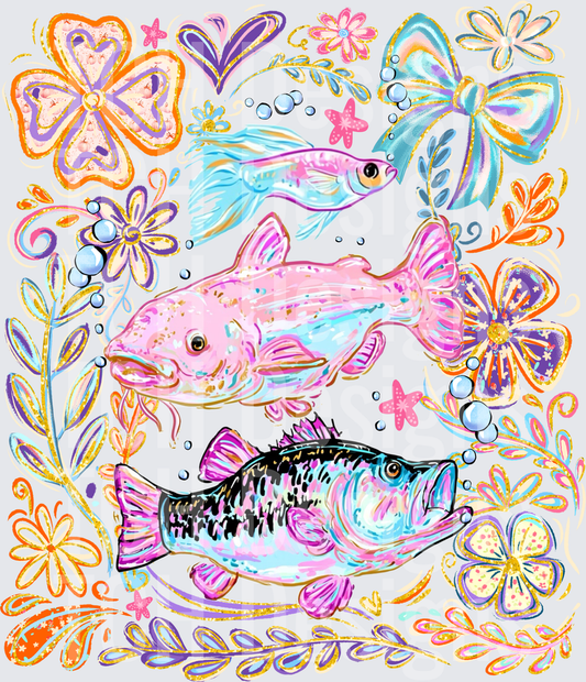 Bright Duo Fish Floral