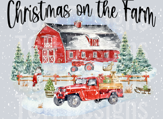 christmas on the farm