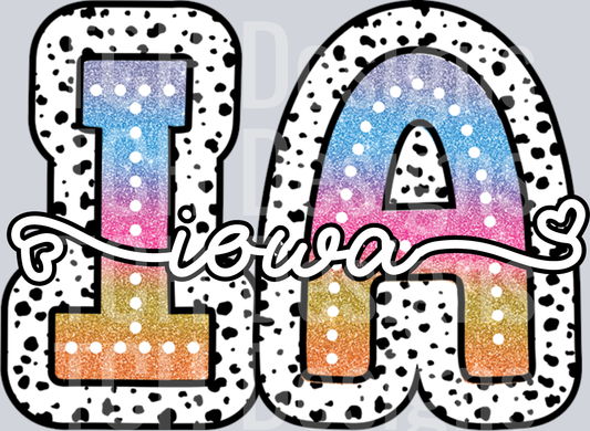 IOWA-TIEDYE DOTTIE STATE