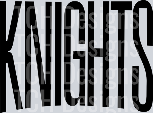 KNIGHTS OVERSIZED BLACK