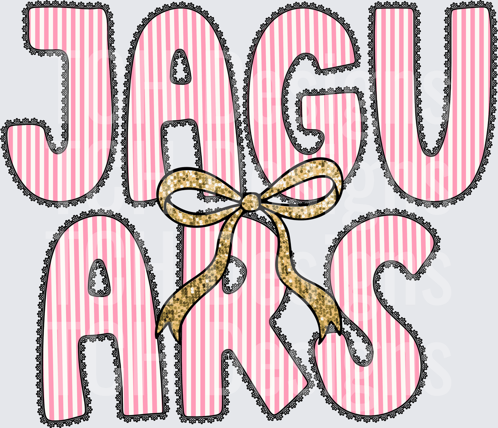 Jaguars Pink Mascot- CSG Designs