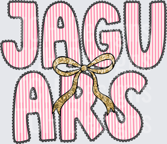 Jaguars Pink Mascot- CSG Designs