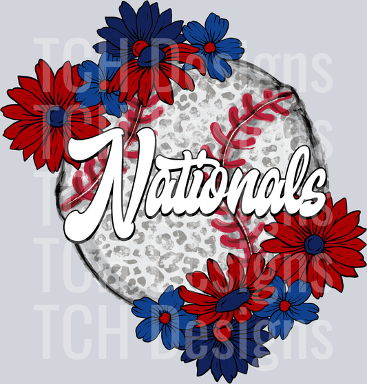 NationalsFloralBaseball