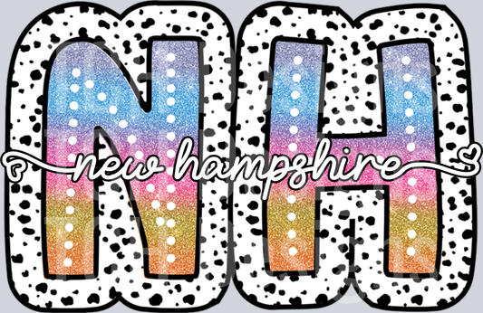 NEW HAMPSHIRE-TIEDYE DOTTIE STATE
