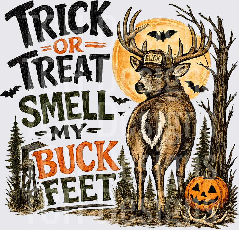 trick or treat smell my buck feet- CSG Designs