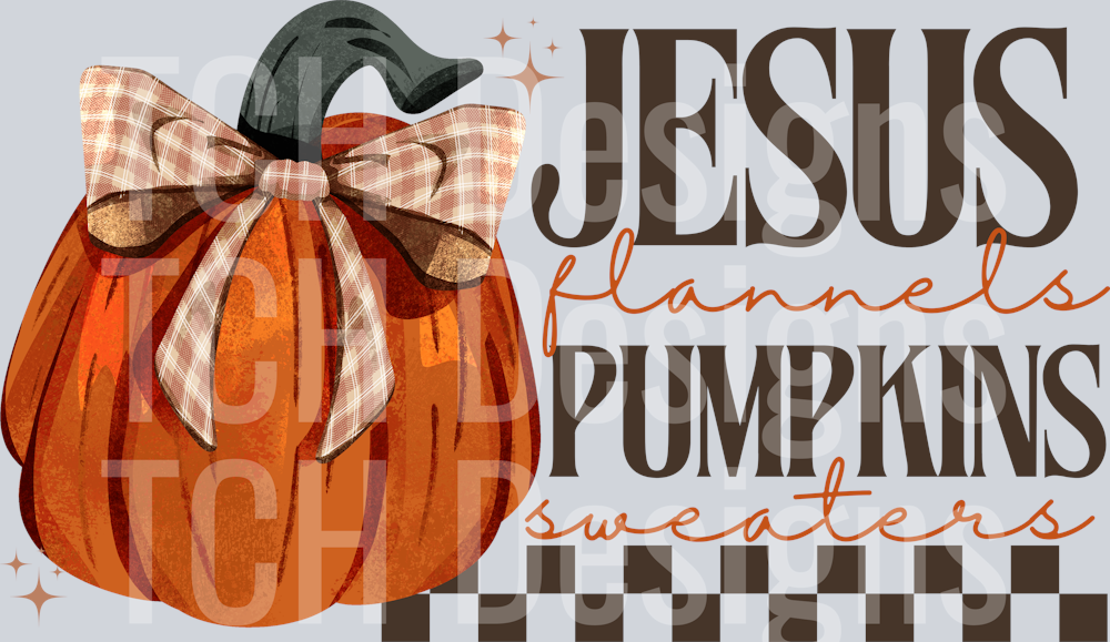 JESUS FLANNELS PUMPKINS SWEATERS