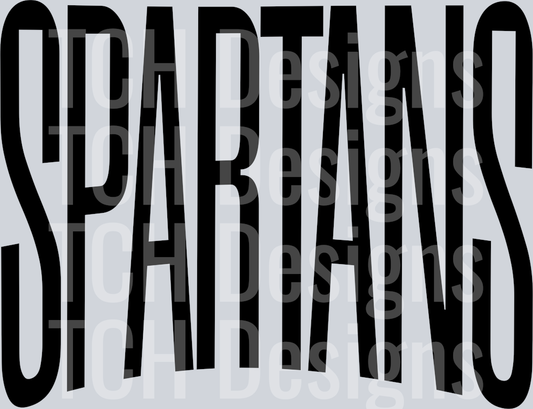 SPARTANS OVERSIZED BLACK