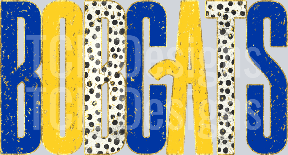 Bobcats_Royal_Yellow_Distressed_Metallic_Gold