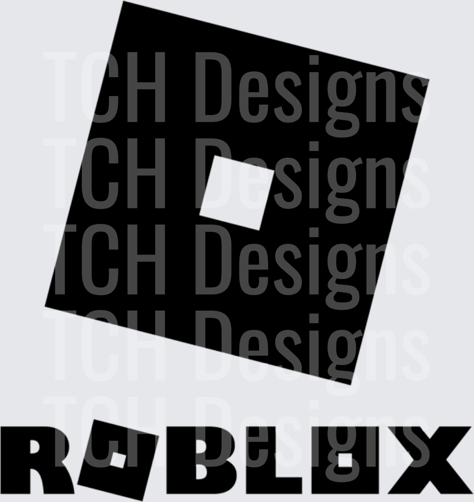 Roblox Logo Black and White Gaming Icon Design