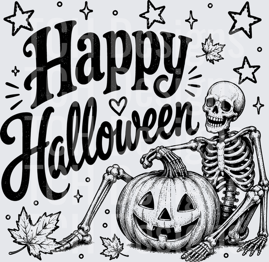 HAPPY HALLOWEEN SKELETON