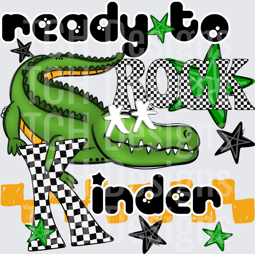 Ready To Rock Kinder Checkered Alligator Stars
