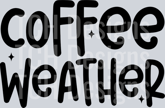 COFFEE WEATHER BLACK FONT