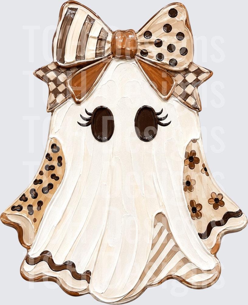Coquette Ghost Png, Preppy Ghost Coquette Png