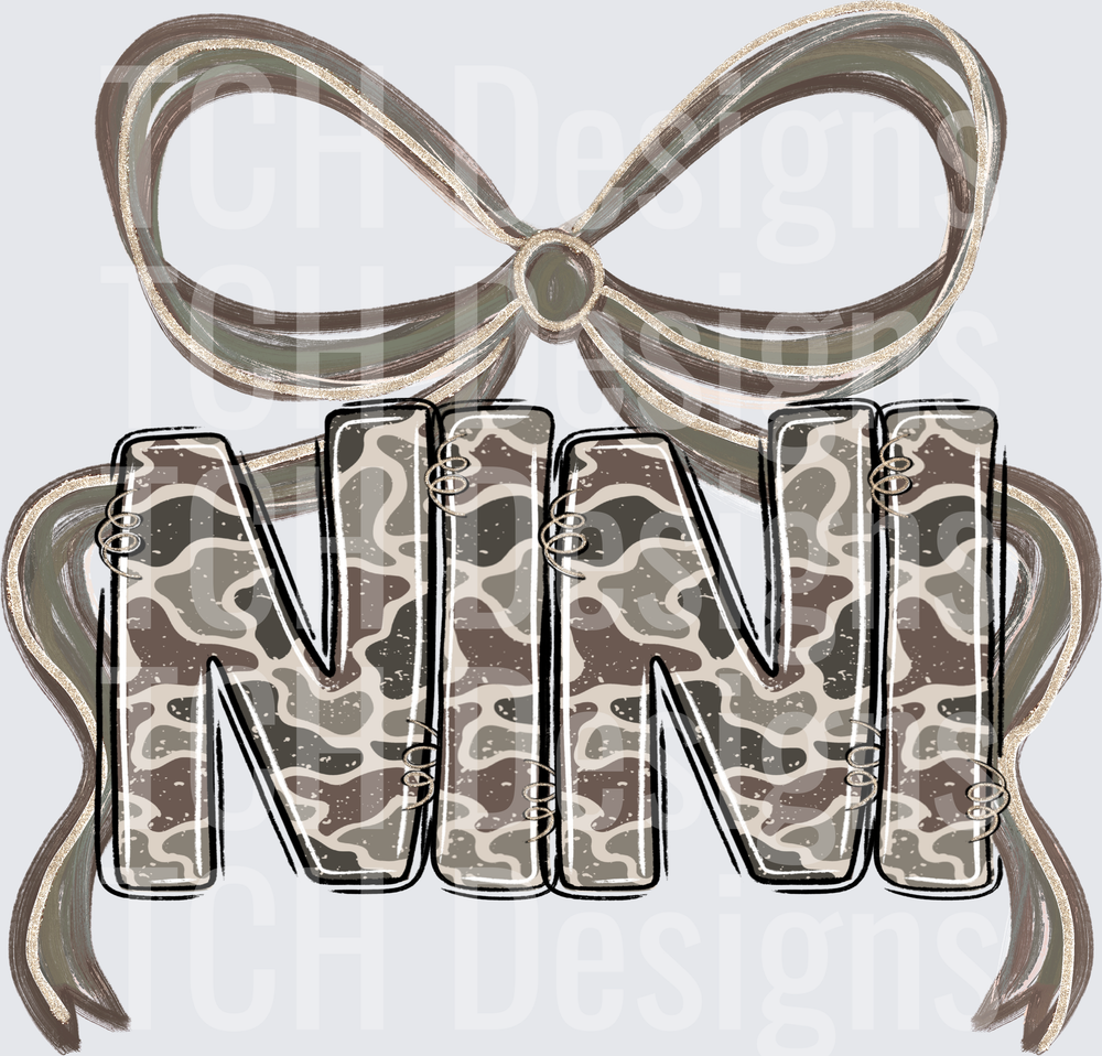 Camo Nini Bow