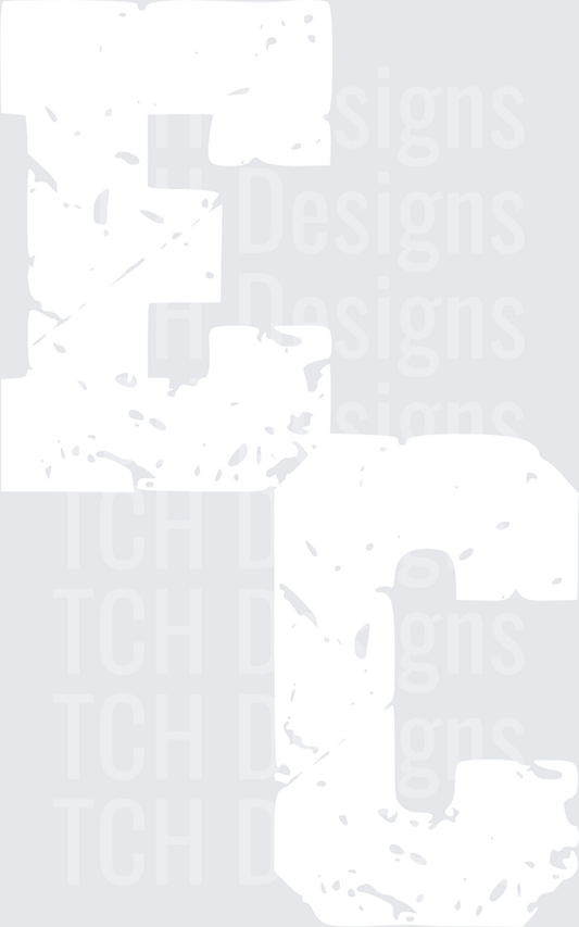 Bold Minimalist White Graphic Design on Clean Background