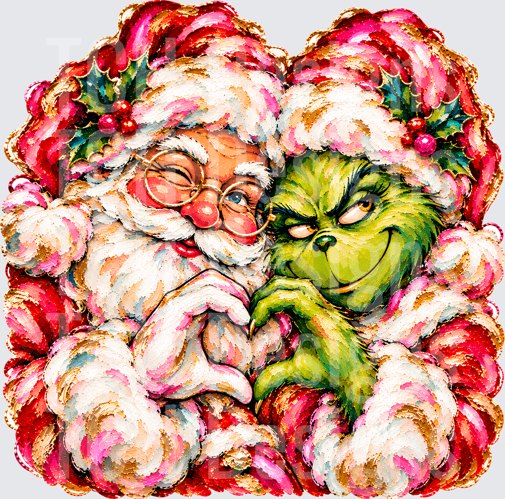 SANTA G FAUX PAINTED