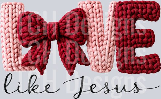 Yarn Crochet Love Like Jesus Png