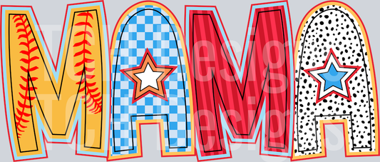 Retro Softball Mama PNG, Softball PNG