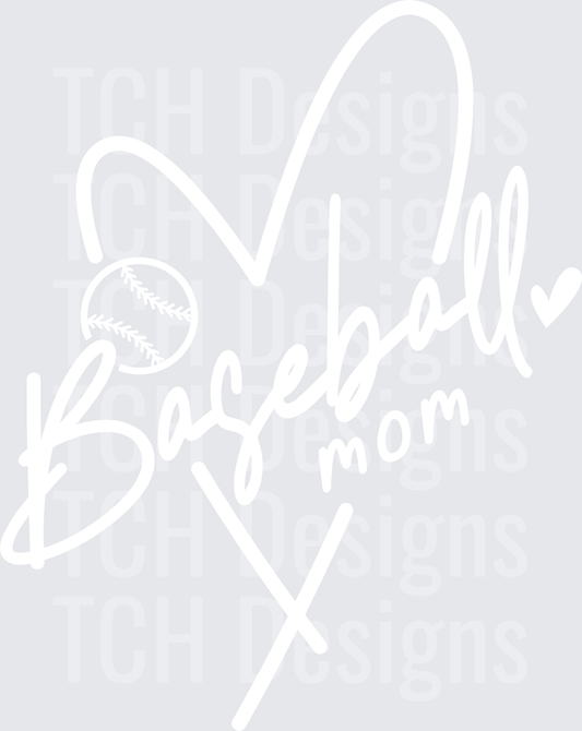 Baseball mom (white) (1)