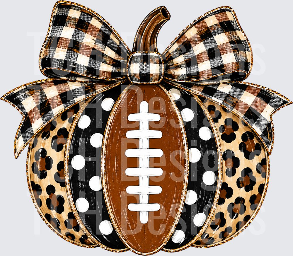 Pumpkin Football, Leopard Bow