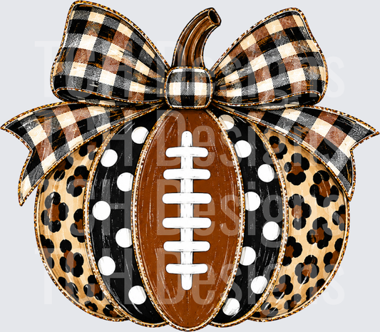 Pumpkin Football, Leopard Bow