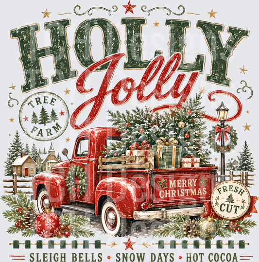 Holly Jolly Red Truck