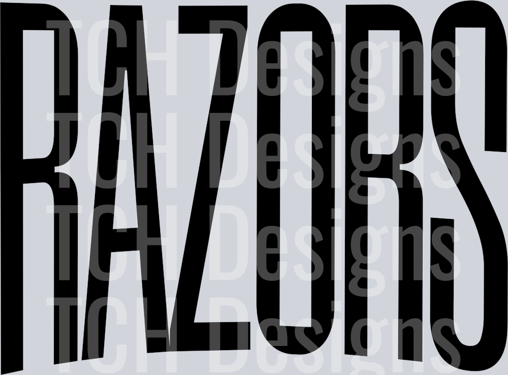 RAZORS OVERSIZED BLACK