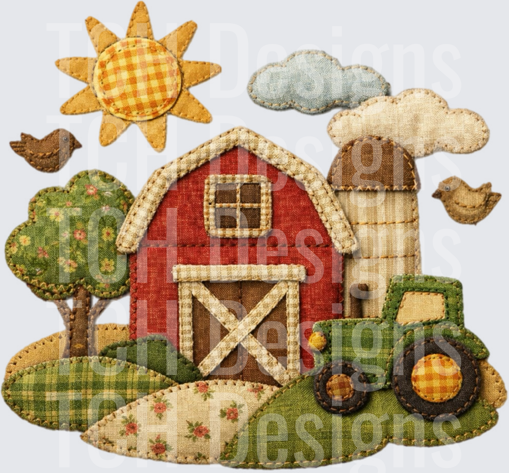 farm stitched